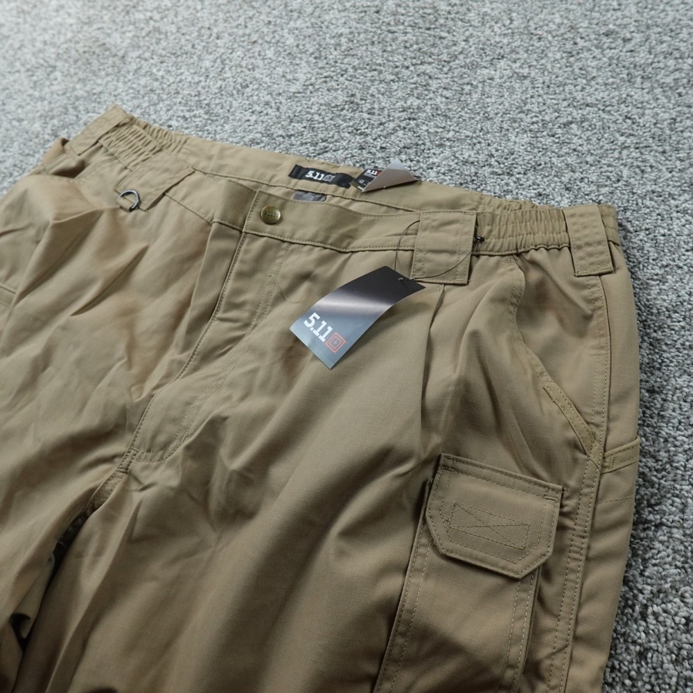 NEW 5.11 Tactical Pants Mens 46X30 Beige Brown Taclite Pro Cargo Utility Ripstop